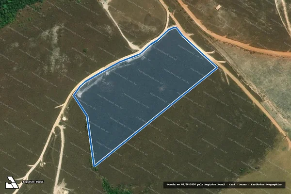 Imagem de satélite de Fazenda Santa Rita - GLEBA L em Carrancas - MG