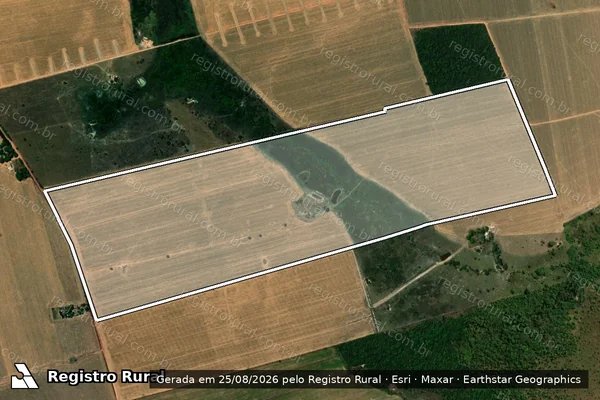 Imagem de satélite de LOTE 73 - PROJETO DE ASSENTAMENTO PIRACICABA - 001 em Confresa - MT