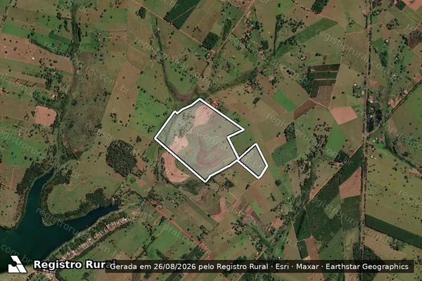 Imagem de satélite de Sitio São José - Parte 1 em Santa Fé do Sul - SP