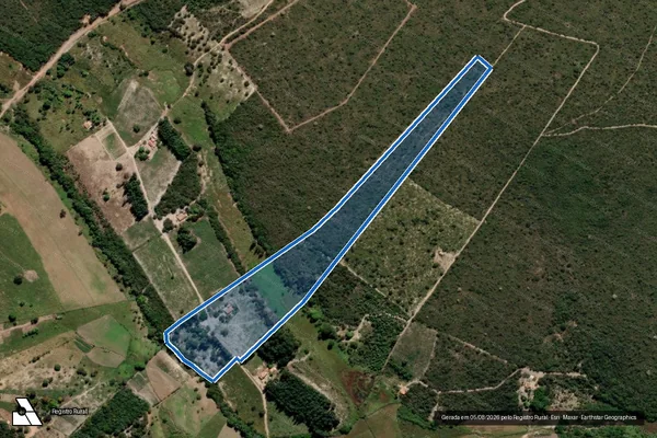Imagem de satélite de FAZENDA BONITO - Parte 1 em Rio Pardo de Minas - MG