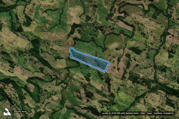 Imagem de satélite de FAZENDA ÁGUIA DOURADA - MATRICULA 11332 em Barbosa Ferraz - PR