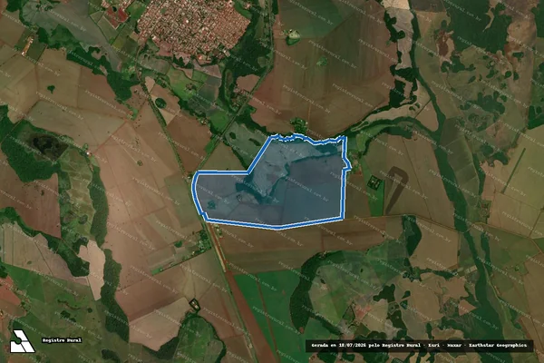 Imagem de satélite de FAZENDA SÃO DONATO - Parte 1 em Rio Brilhante - MS