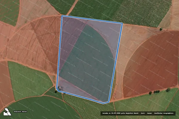 Imagem de satélite de Fazenda Santa Rita 3 - MATRICULA 42211 em Jaboticabal - SP