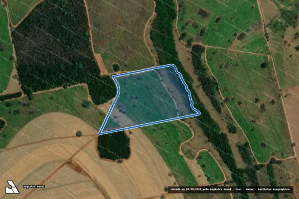 Imagem de satélite de FAZENDA SANTO ANTONIO DO VIRADOURO - GLEBA B - GLEBA B em Nhandeara - SP