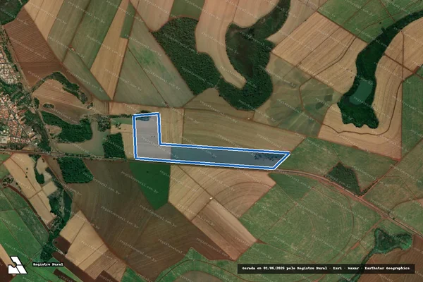 Imagem de satélite de Fazenda Nova Esperança em Guariba - SP