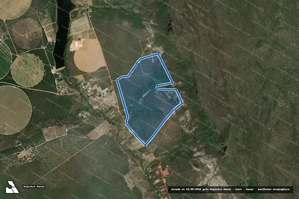 Imagem de satélite de Fazenda Raios de Sol - Parte 8 em Mucugê - BA