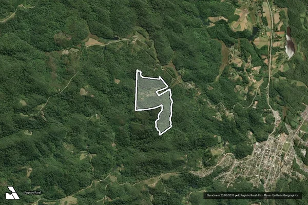 Imagem de satélite de Sítio Trianon - Sítio Trianon em Tapiraí - SP