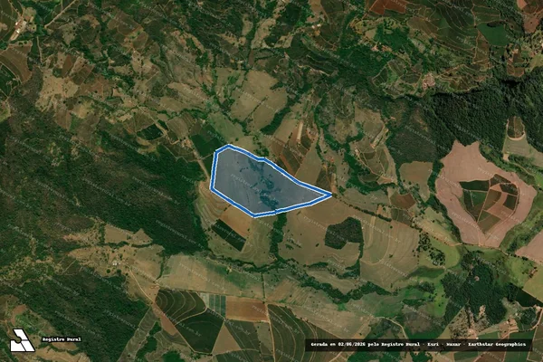 Imagem de satélite de Fazenda Guarani - 03 em Monte Santo de Minas - MG