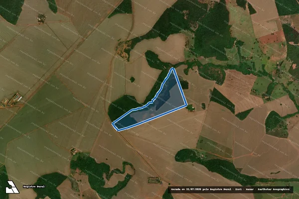 Imagem de satélite de Fazenda Fé Conquista - 001 em Jataí - GO