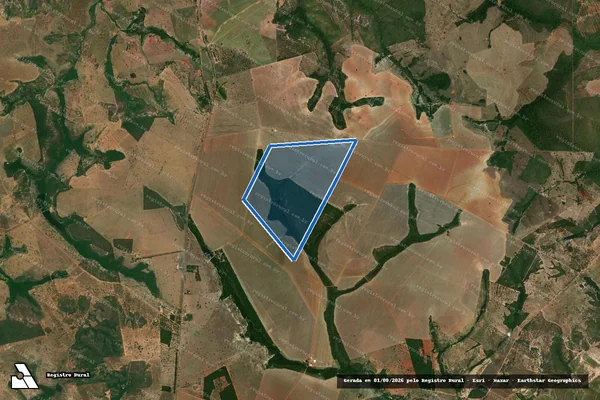 Imagem de satélite de Fazenda Galheiro de Baixo e Areias - Mat-8.019 em Bom Jardim de Goiás - GO