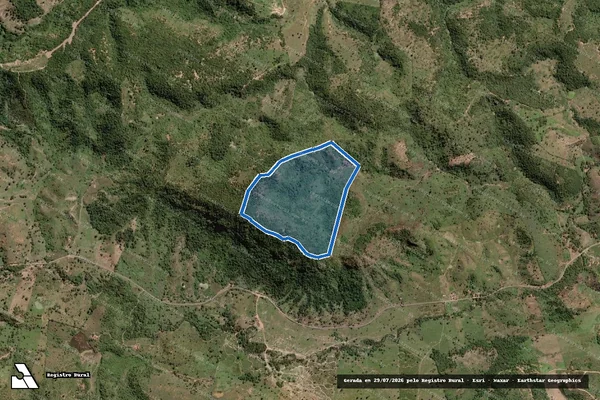 Imagem de satélite de FAZENDA BELA VISTA - Parte 2 em Rio do Prado - MG