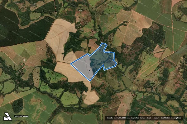 Imagem de satélite de FAZENDA SANTO ANTÔNIO - Única em Uberaba - MG
