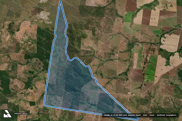 Imagem de satélite de FAZENDA POUSO ALEGRE - FAZENDA POUSO ALEGRE/GLEBA 2 em Santana do Araguaia - PA
