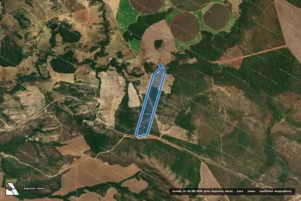 Imagem de satélite de FAZENDA CACHOEIRA - Gleba G-2 em Água Fria de Goiás - GO