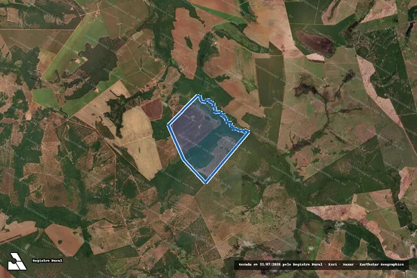 Imagem de satélite de FAZENDA N. SRA. APARECIDA- Parte do Lote 10, do Loteamento Lages, Gleba 03 - 001 em Talismã - TO