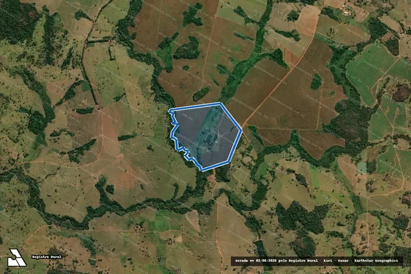 Imagem de satélite de FAZENDA MAMOEIRO - Parte 10 em Inhumas - GO