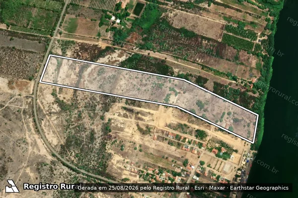 Imagem de satélite de FAZENDA PICO - PARTE 01 - Parte 1 em Petrolina - PE
