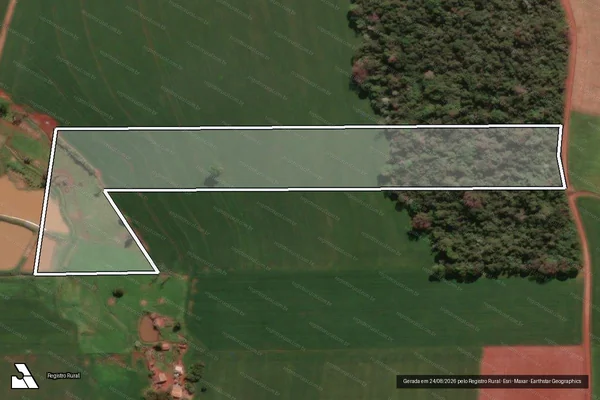 Imagem de satélite de LOTE RURAL Nº 05; 6ª SECÇÃO SANTO CRISTO - PARCELA 2 em Santa Rosa - RS
