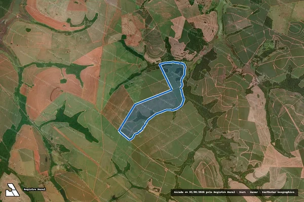 Imagem de satélite de Fazenda São Francisco - Parte 1 em Guaraci - SP