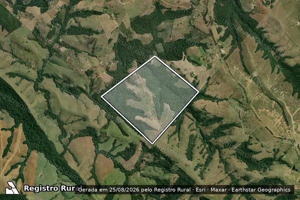 Imagem de satélite de Minha Área - PARC 1 em Ibaiti - PR