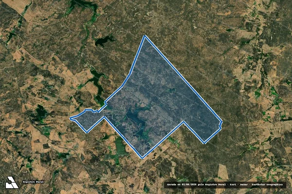 Imagem de satélite de PERIMETRO P.A PAXICU - Parte 1 em Paulista - PB
