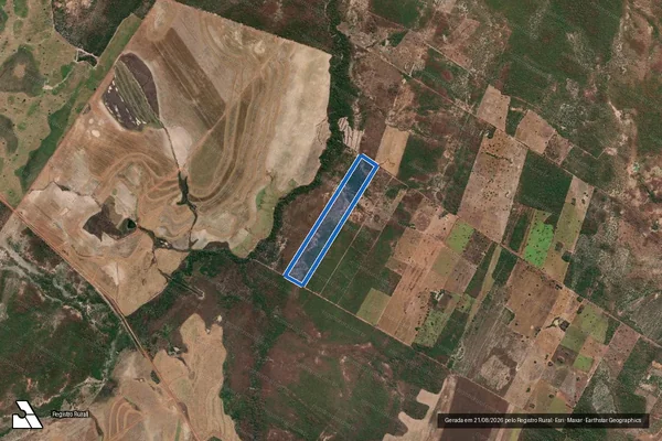 Imagem de satélite de LOTE ? 35 -  P.A SÃO VICENTE - Gleba 35 em Flores de Goiás - GO