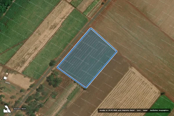 Imagem de satélite de Um imóvel rural, agrícola e pastoril, situado no lugar denominado Fazenda Bom Jardim - GLEBA B em Viradouro - SP