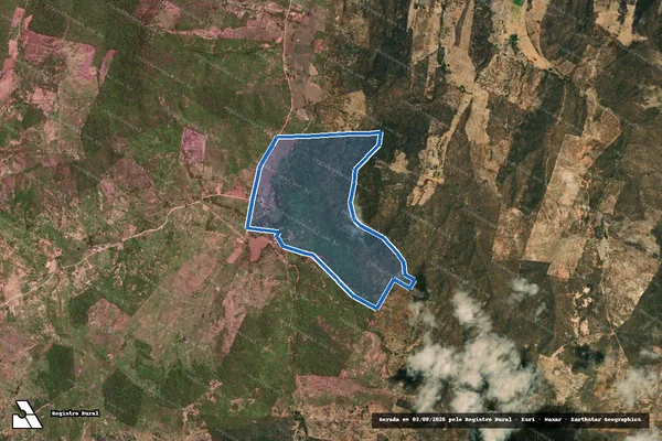 Imagem de satélite de Fazenda Algodões, Barreiro Vermelho - Parte 4 em Serranópolis de Minas - MG