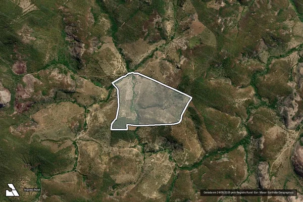 Imagem de satélite de Gleba 1 da Fazenda Graipú e Martinica - Parte 1 em Medina - MG