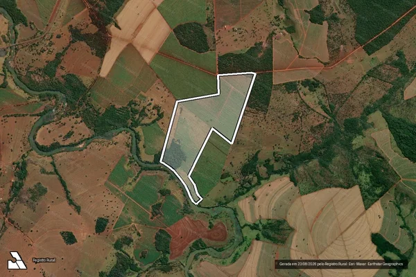Imagem de satélite de FAZENDA SALTO - Gleba REMANESCENTE em Ituiutaba - MG