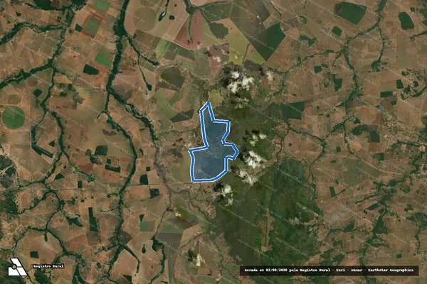 Imagem de satélite de FAZENDA GIRASSOL - Parte 1 em Jussara - GO