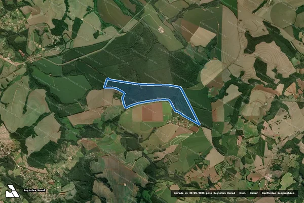 Imagem de satélite de Fazenda Santo Angelo - Gleba D em Itapeva - SP