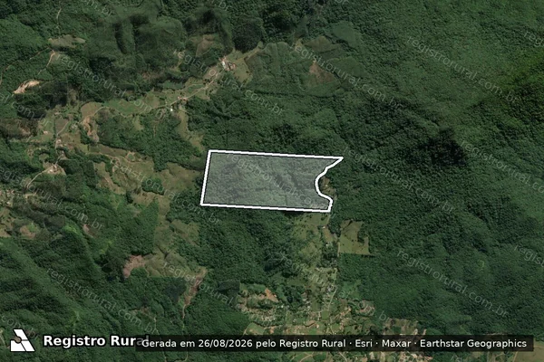 Imagem de satélite de Propriedade de Vanilio - Gleba B em Porto Belo - SC