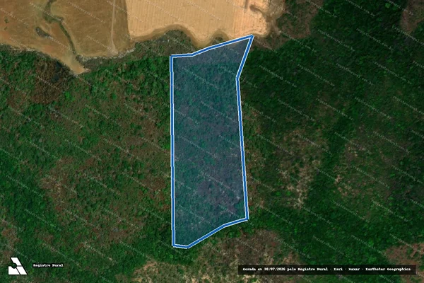 Imagem de satélite de FAZENDA VÃO DA SERRA - Parte 8 em Wanderlândia - TO