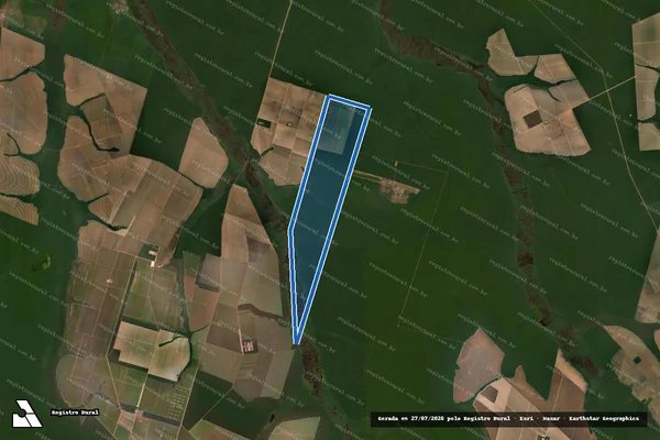 Imagem de satélite de FAZENDA CAMPO ALEGRE - Parte 1 em Querência - MT