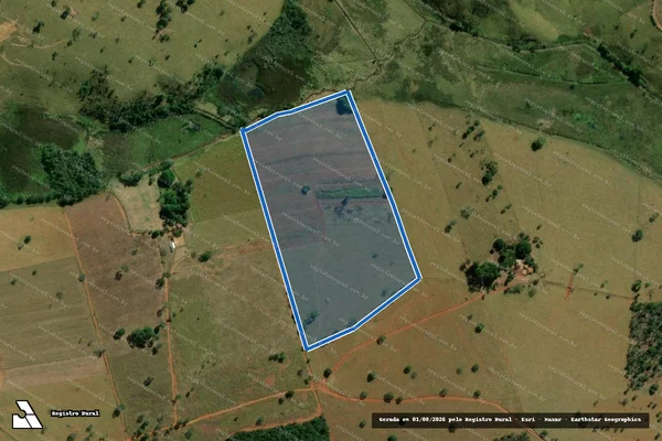 Imagem de satélite de FAZENDA PONTE VELHA - Parte 1 em Luz - MG