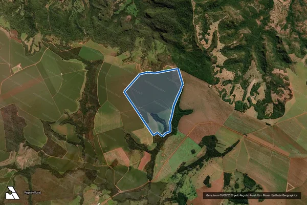 Imagem de satélite de Fazenda Invernadinha - Gleba II em Mineiros - GO