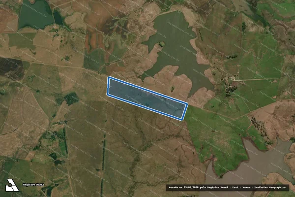 Imagem de satélite de Agropecuária Pilecco Ltda (Gleba 1) -  Área 1 em Alegrete - RS