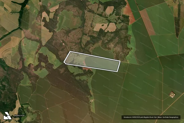 Imagem de satélite de Fazenda Bela Vista em São Gabriel do Oeste - MS