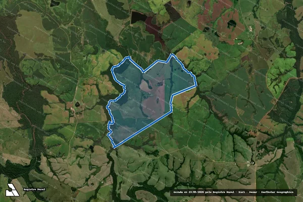 Imagem de satélite de Campo 6 - Parte 1 em Cachoeira do Sul - RS