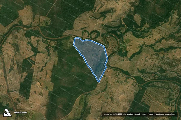 Imagem de satélite de Fazenda Babaçu - 01 em Guiratinga - MT