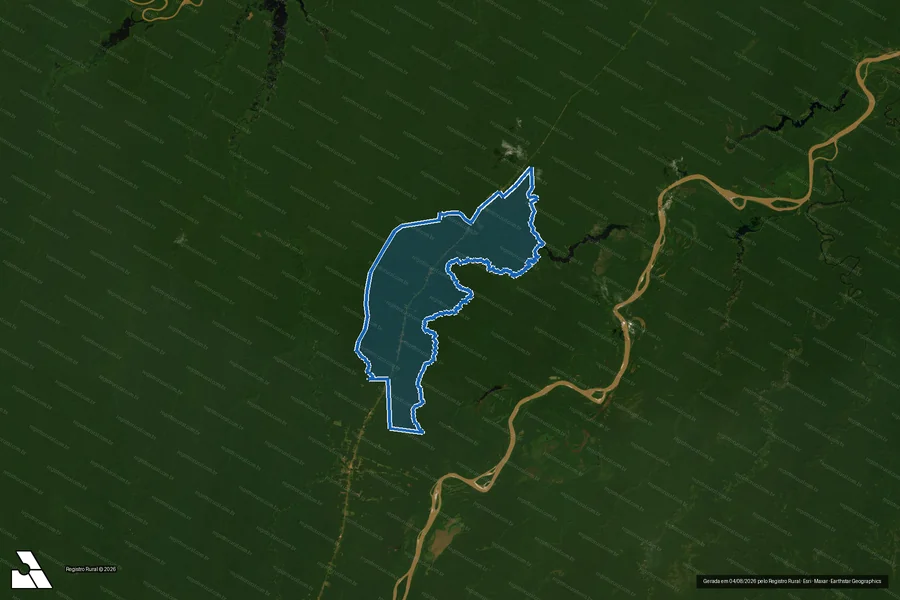 Imagem aérea do item B