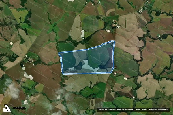 Imagem de satélite de Granja Pinheirinhos Gleba C - Pinheirinhos Gleba C em Tupanciretã - RS