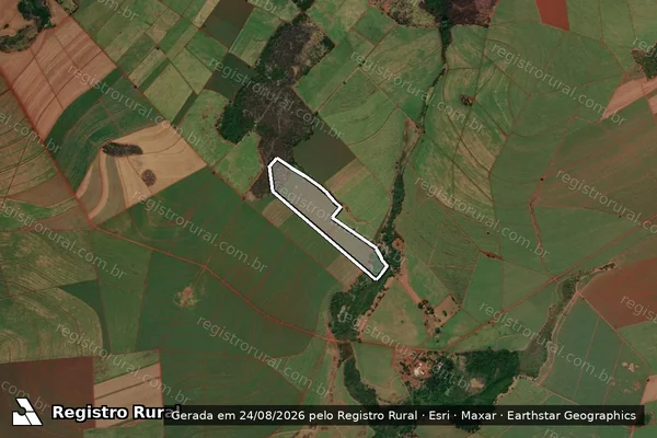 Imagem de satélite de Sítio Santo Antônio - GLEBA II em Jardinópolis - SP