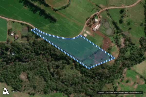 Imagem de satélite de FRAÇÃO LOTE RURAL N 09 - Parte 2 em Santo Cristo - RS