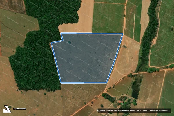 Imagem de satélite de FAZENDA ÁGUA BRANCA - Parte 2 em Itapaci - GO