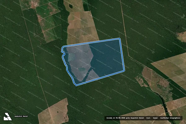 Imagem de satélite de FAZENDA ÁGUAS CLARAS - Matrícula 22.799 em Barra do Bugres - MT