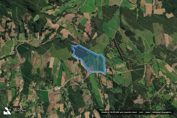 Imagem de satélite de MAT.: 11605 - Parte 1 em Irineópolis - SC