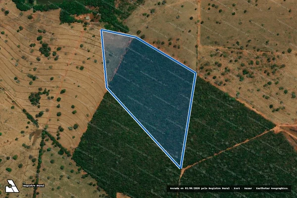 Imagem de satélite de Fazenda Lar Esperança I ? Área Remanescente ? Gleba B - PARCELA 02 em Corguinho - MS