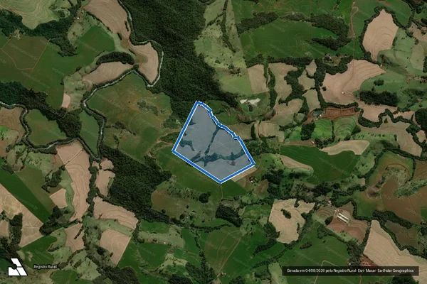 Imagem de satélite de Lote Rural n.º 05-B-1 da Gleba 08 - Colônia "A" Cascavel - Lote Rural n.º 05-B-1 da Gleba 08 - Colônia "A" Cascavel em Braganey - PR